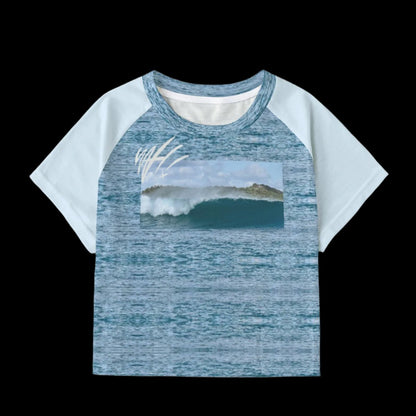 Bay Wave crop tee