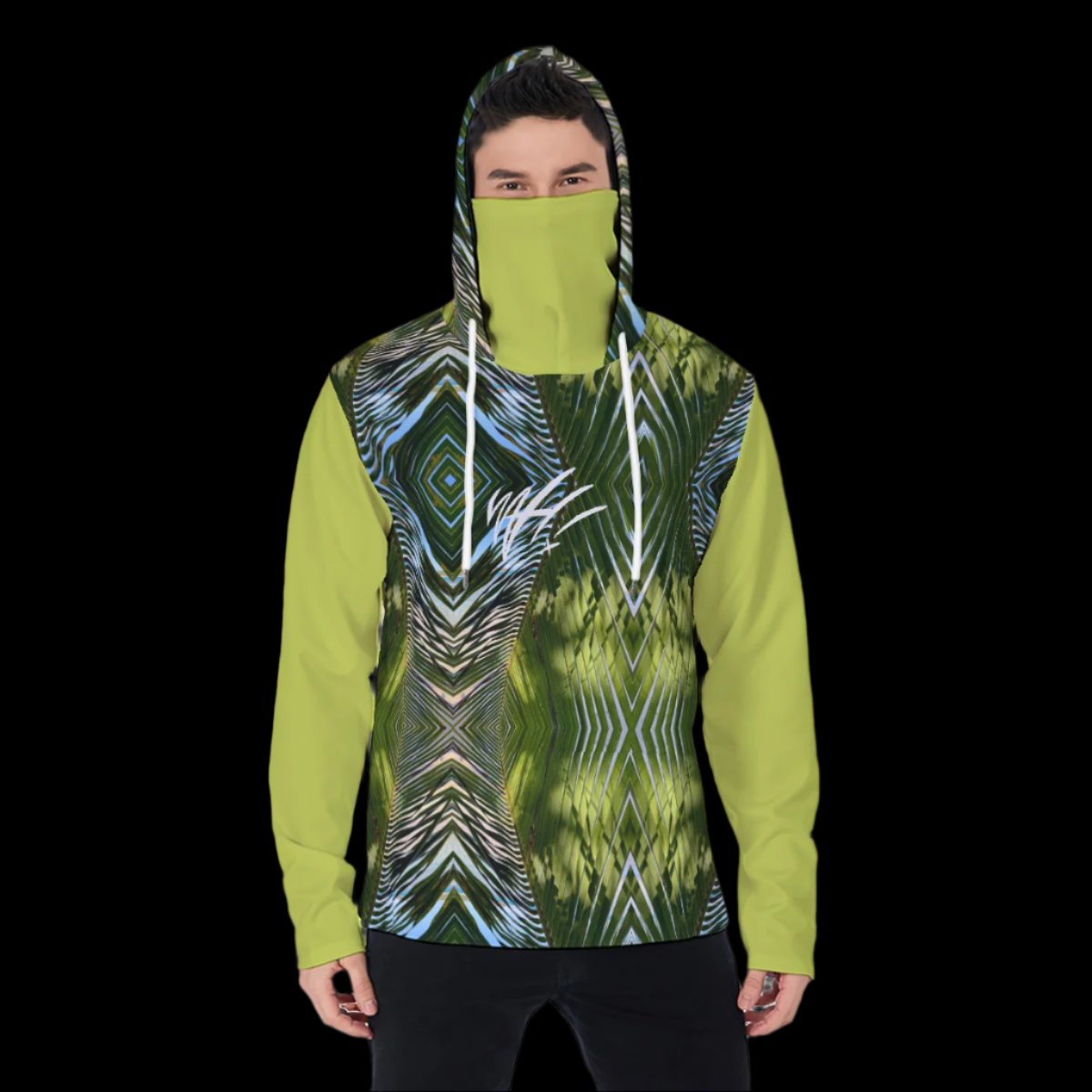 Palm Leaf sun guard hoodie