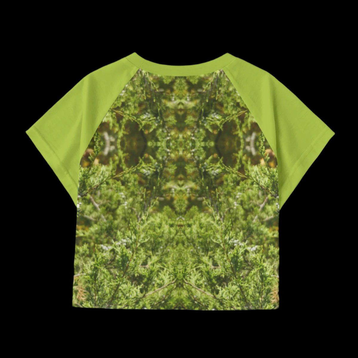 Forest Green crop tee