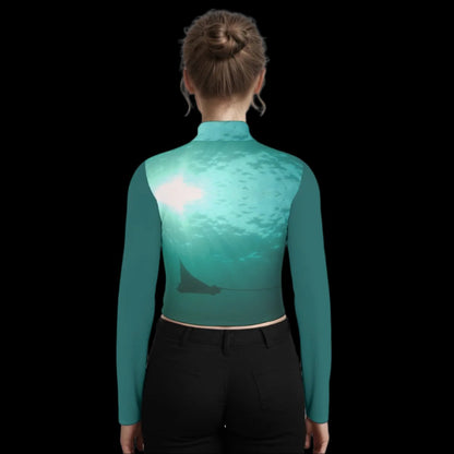 Liquid Sunshine long sleeve crop