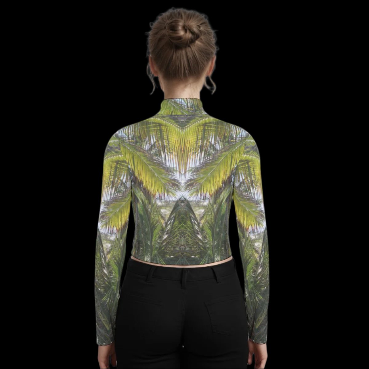 Palm Trees long sleeve crop