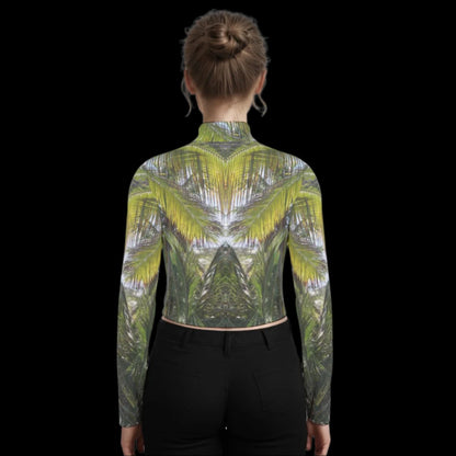 Palm Trees long sleeve crop