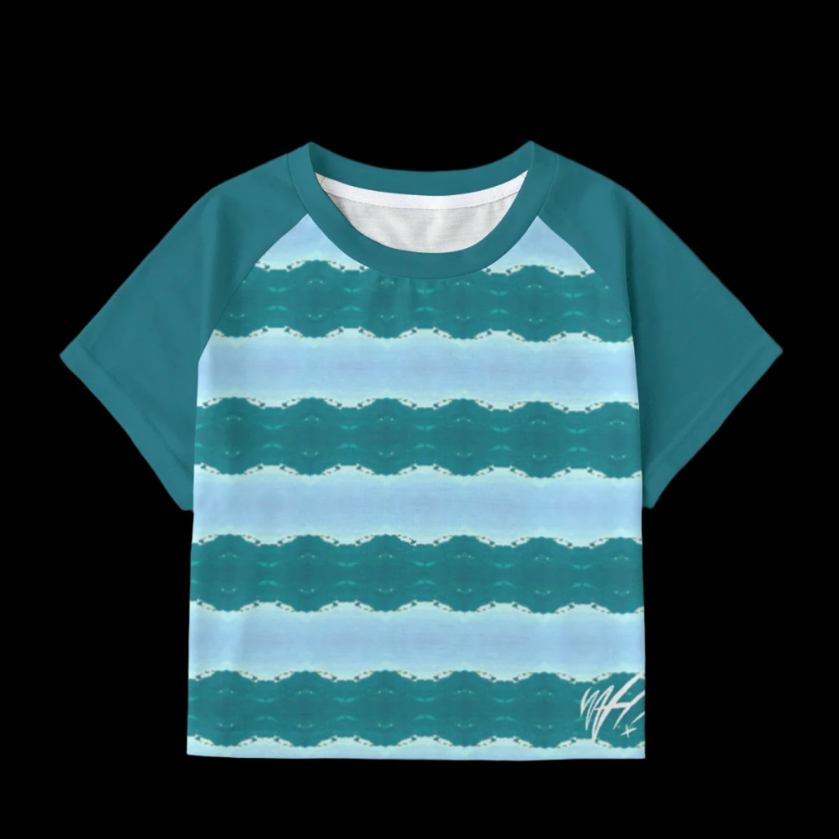 Liquid Lines WAH crop tee